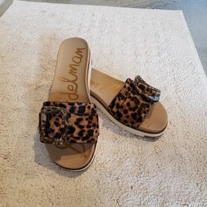 SAM EDELMAN ANIMAL PRINT SANDALS Size 8.5